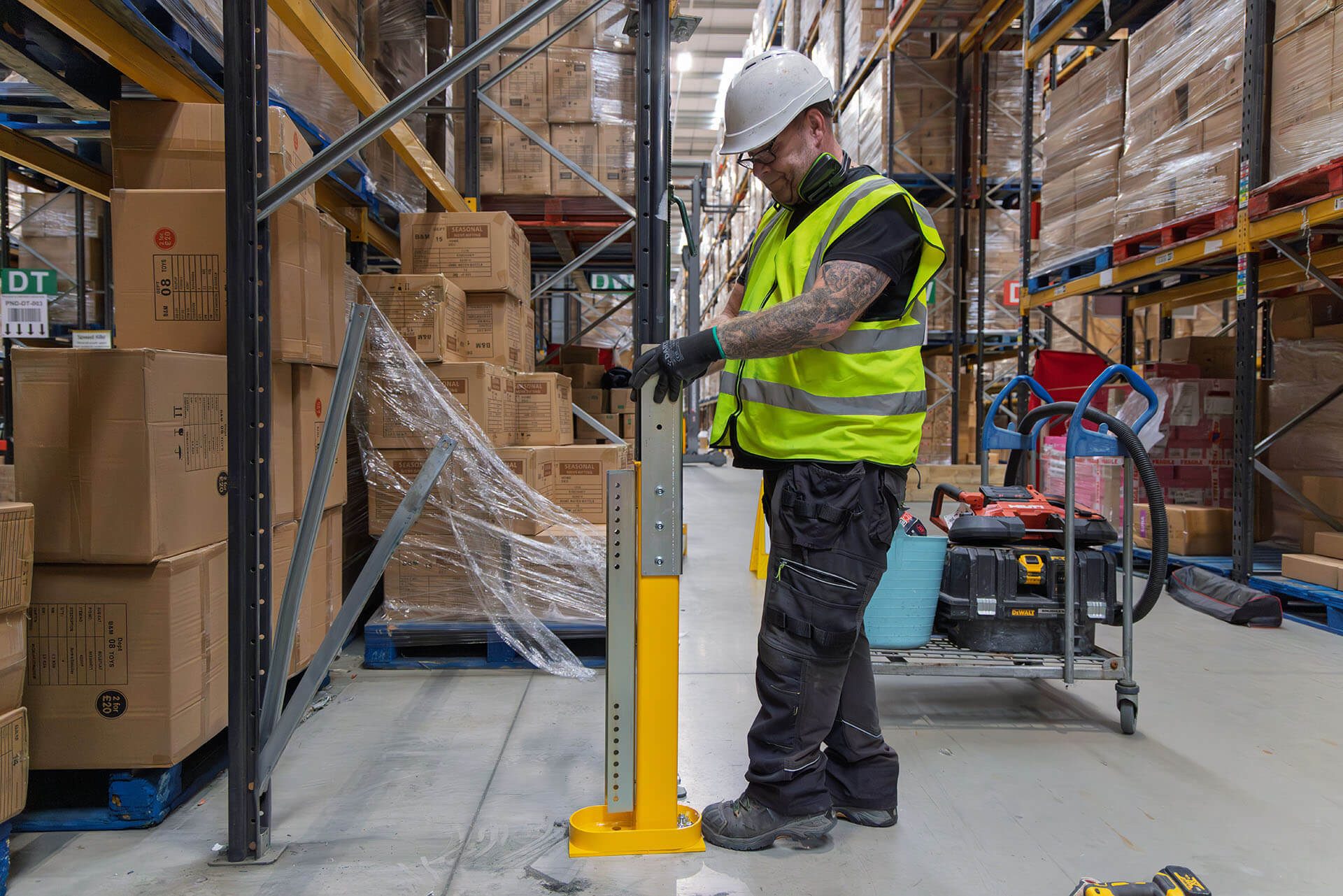 One man installing Goliath