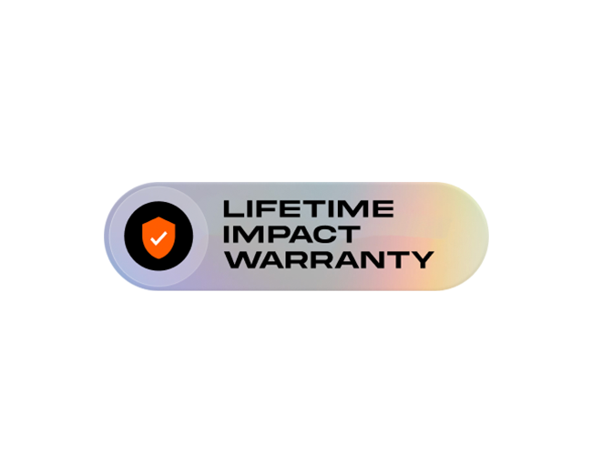 Lifetime Impact Warranty badge